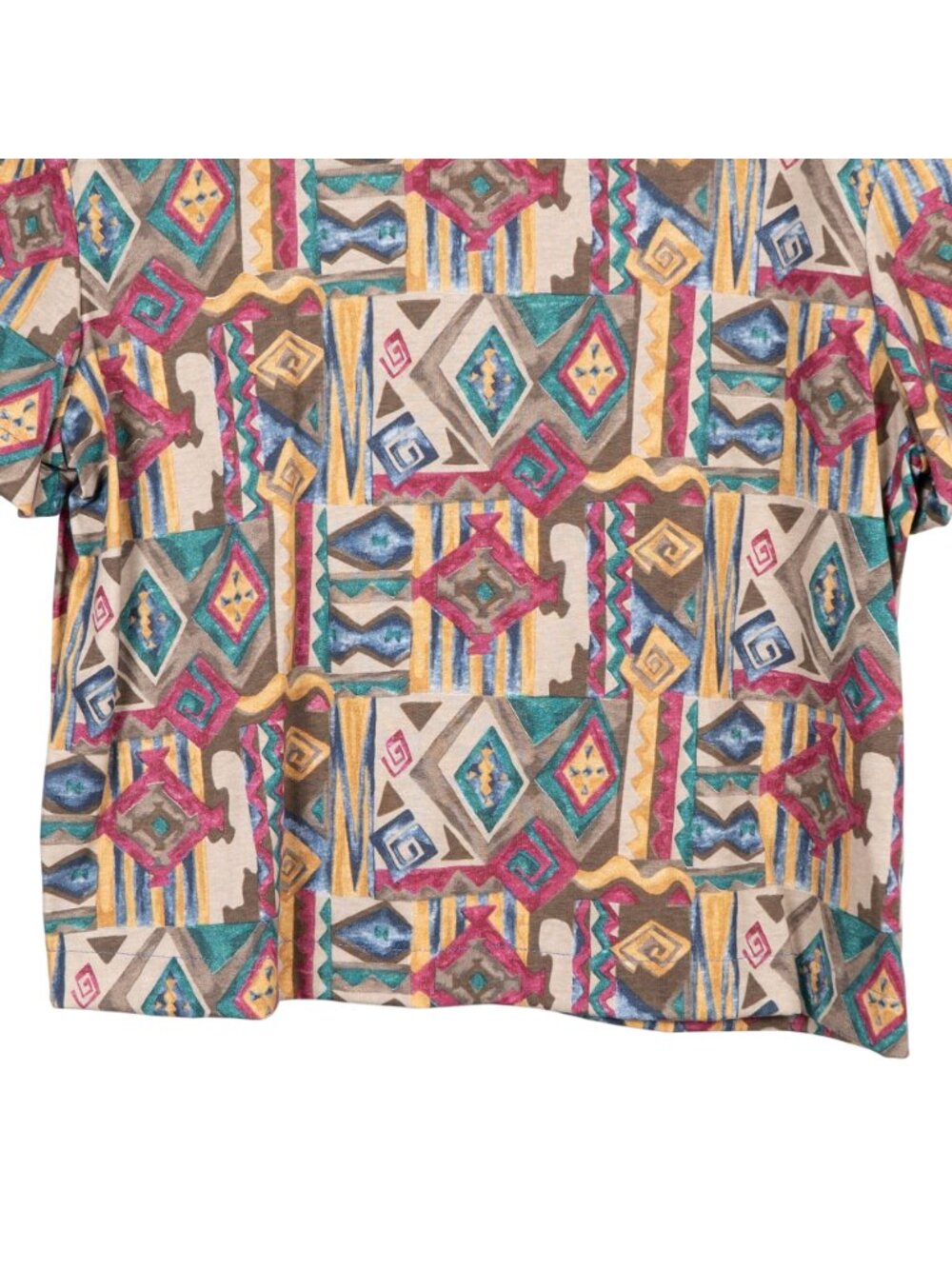 Nebula VTG Crewneck Cropped Shirt 12 Adult 90s Geometric Sportswear Short Sleeve - Picture 3 of 6